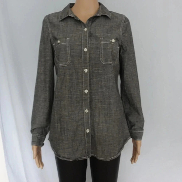 OLD NAVY women chambray shirt - Picture 2 of 6